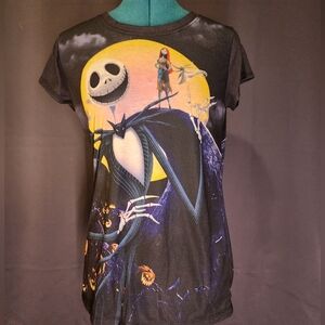 Disney Black and Yellow Nightmare Before Christmas Tee
